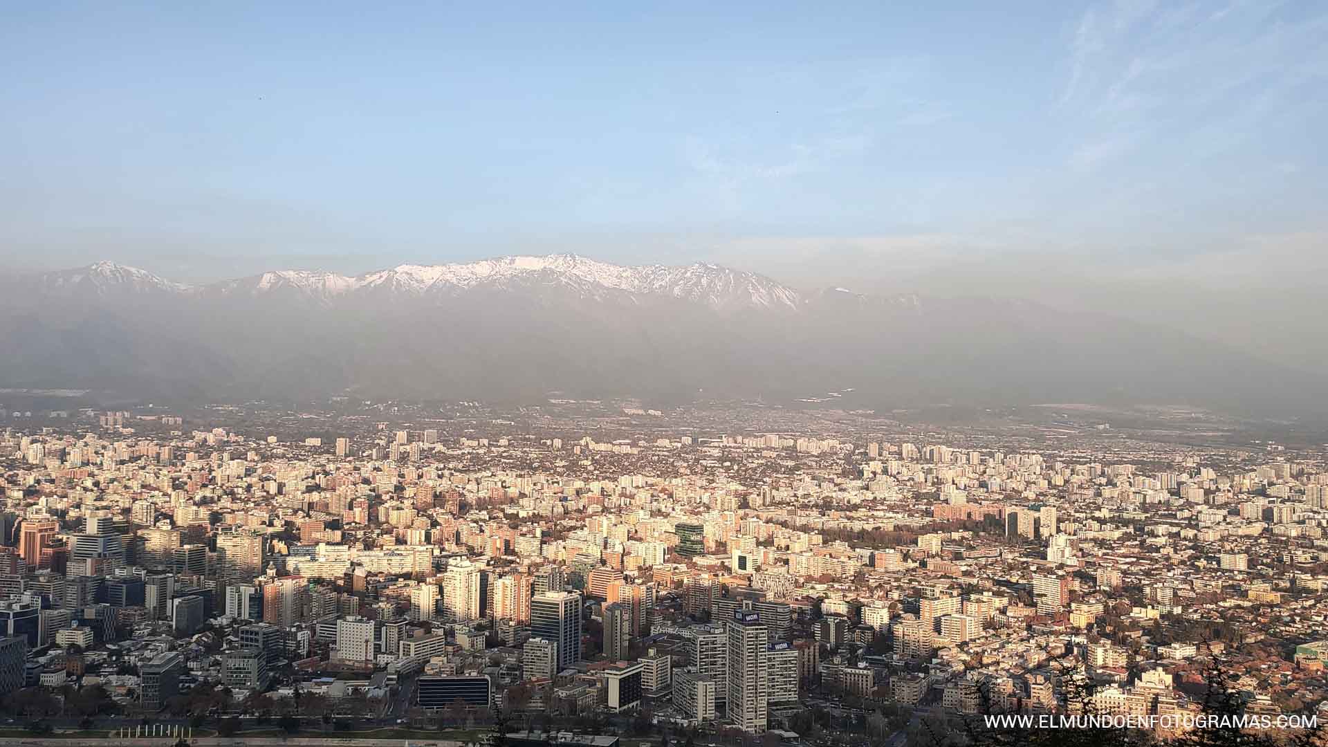 Vista panorámica De Santiago de Chile